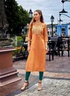 Aradhna Sitara Vol 1 Ethnic Wear Wholesale Cotton Embroidery Kurtis Catalog
